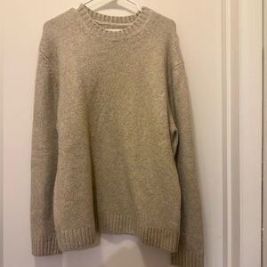 Abercrombie & Fitch Men's Tan Crewneck Sweater